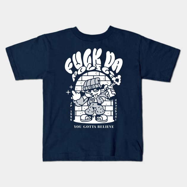 Rad Rappa Kids T-Shirt by demonigote